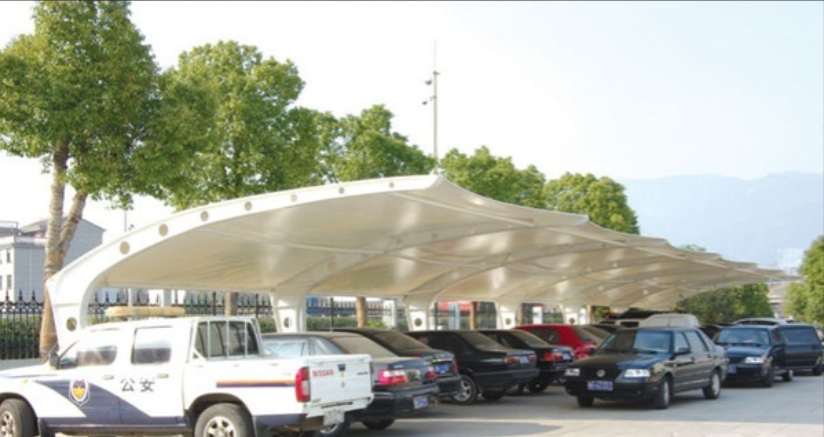 关于膜结构停车棚的加固方法